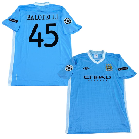 Camiseta Retro Manchester City 11/12 (Talla XXL, Balotelli 45)