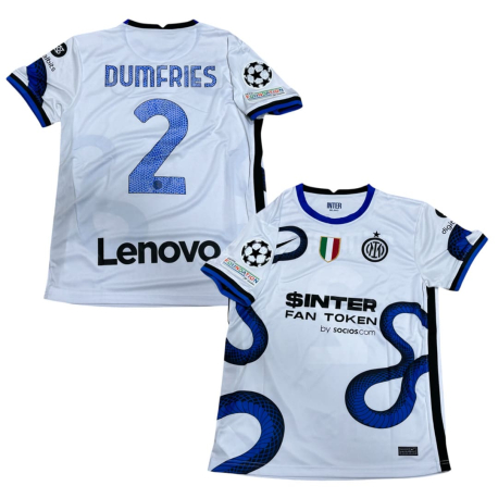 Camiseta Retro 2ª Inter Milan  21/22 (Talla L, Dumfries 2)