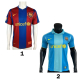 Camiseta Retro Blau_Granas Messi Rivaldo Guardiola Ronaldinho Ronaldo